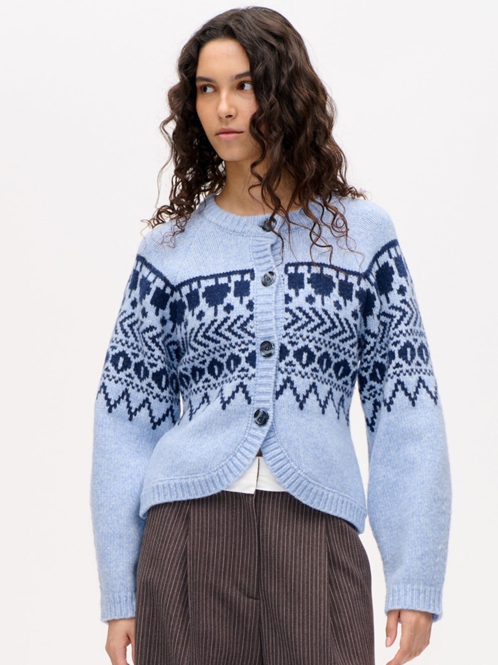 Baum und Pferdgarten Sz Md Colin Fairisle Cardigan